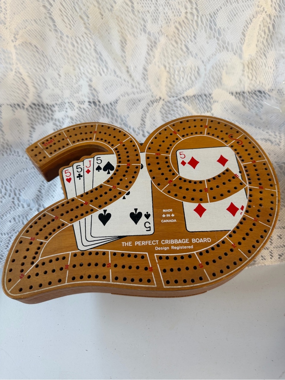 Classic Brown 'Perfect' Cribbage Board - Home Games